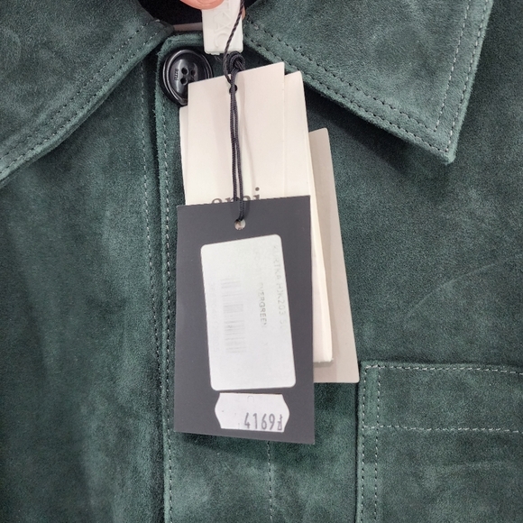 Ami Alexandre Mattiussi Men's 100% Goat Suede Button Front Jacket - XXL - Picture 7 of 12